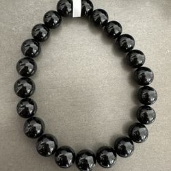 New, Black Tourmaline Bracelet. Men And Women Size Available. Jewelry Bag Included.
