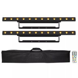 Chauvet DJ COLORband Q3BT ILS Wash Lights Pair with Case & Remote