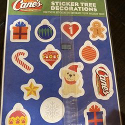 Canes Sticker Tree Decorations Activity 