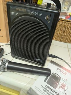 Portable speaker and microphone