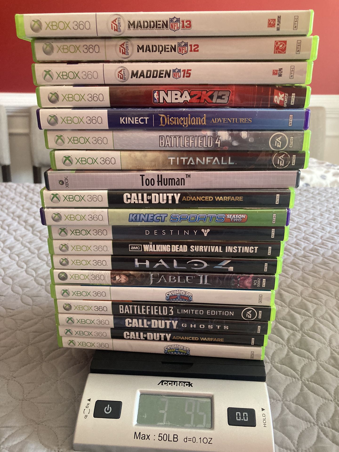 Xbox 360 Video Game Lot ( 19 Total) 