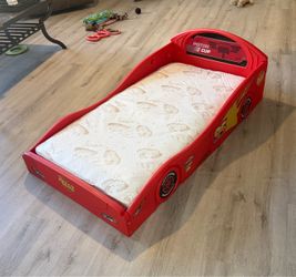Like New Cars Toddler Bed with Mattress