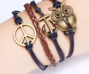 Leather style bracelet