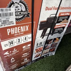 New Bbq Grill Put Boss Big Boy Pellet Charcoal 
