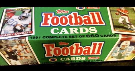 1991 Topps Football Cards Complete Set