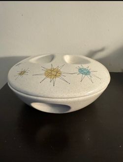 Franciscan Automic Starburst casserole dish with lid