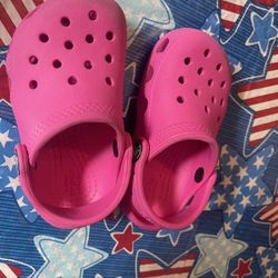Child Pink Crocks Size Child Size 6
