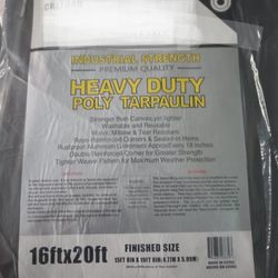 16x20ft. Heavy Duty. Grey Tarp NEW $50.0