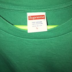Supreme Tee Men's Green Large 