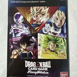 Dragon Ball Fusion World Premium Leader Card Collection English SEALED