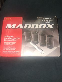 Maddox Universal Locking Lug Nut Removal Set