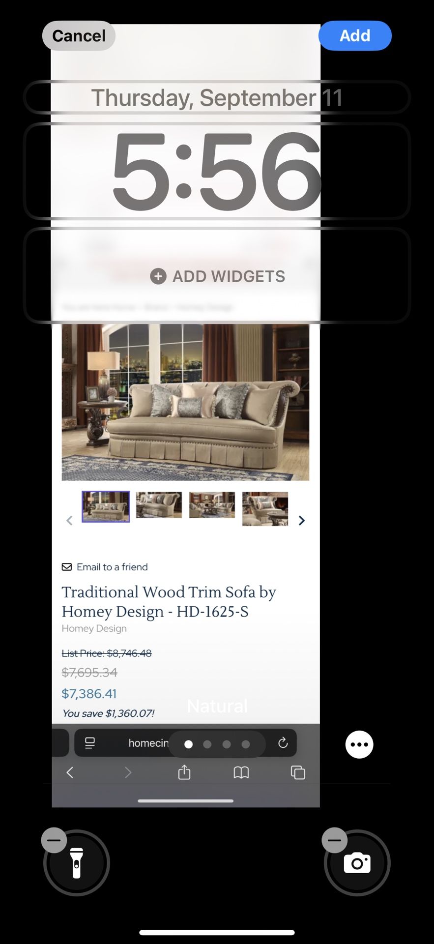 Wood Trim Sofa Set With Coffee Table & 2 Side Tables