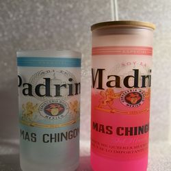 Padrino/madrina custom glass cups