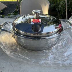 Princess house 5-Ply Stainles: Steel 12qt Skillet Sartén de 12qt de Acero Inoxidable 5-Ply Vida Sana