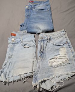 3 Pair Women's Jeans / Shorts Size 11