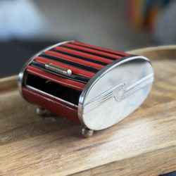 Art Deco Park Sherman Roll-Top Cigarette Box