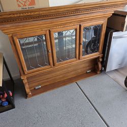 Top of a China hutch