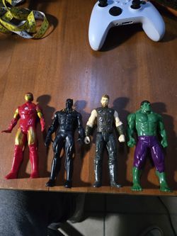 4 Pc 2015 Hasbro Marvel Set. 7" Figures. 