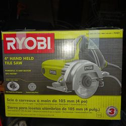 Ryobi 4" Hand Held Tile Saw Brand New Never Used 