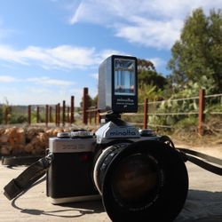 Minolta XG-9 w/ Lens and Flash35mm Film Camera