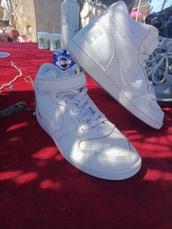 Nike white Court Borough Mid sneakers