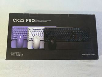 SABLUTE CK23 Pro wireless keyboard and mouse combo RGB backlit.