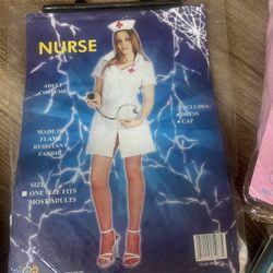 Woman Costume Nurse Size One Sit Fits Most $20