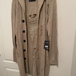 Rocawear Men’s Large Wool/Sweater Jacket