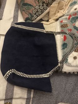 Stella McCartney Falabella Navy Blue Tote Bag