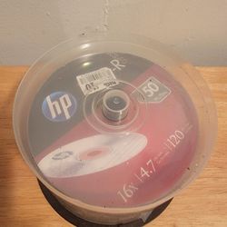 HP Blank DVD's, Capacity 120 Min, Memory Size 4.7 Gb Pack of 50 Brand New Sealed
