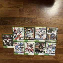 Xbox 360 With 9 Games