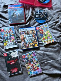 Switch games and ps5 games for sale