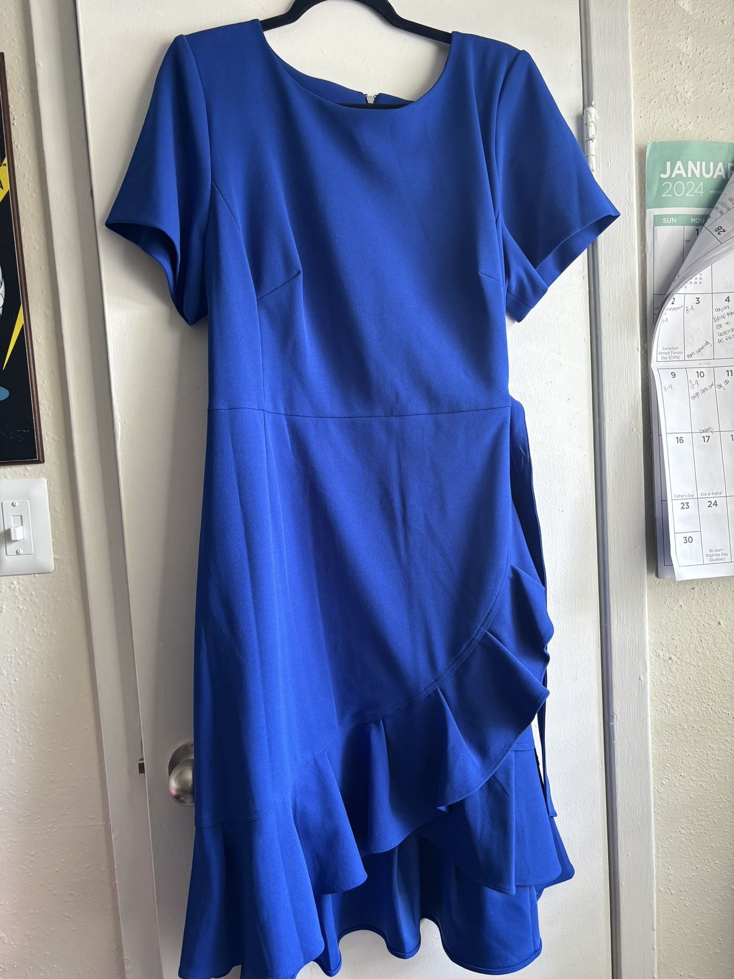 Calvin Klein Blue Womens Dress
