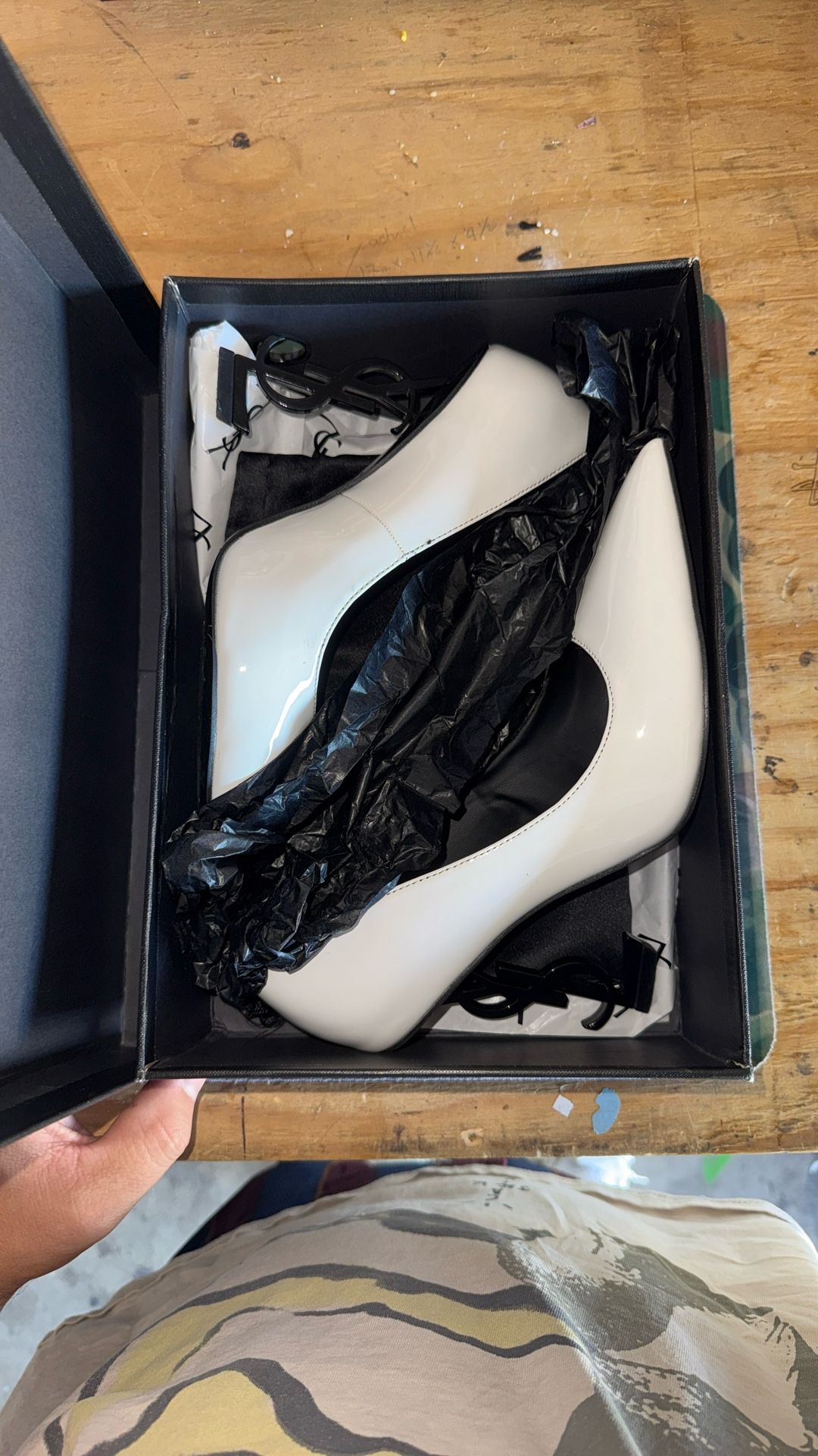 White heel size 38 Ysl