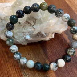 Tree  AgateNatural Stone Bracelet