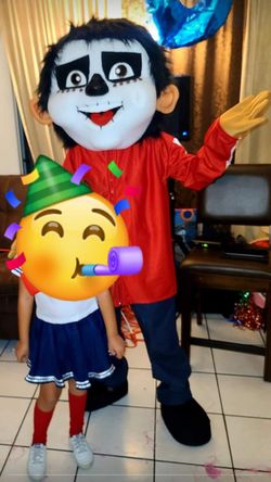 Miguel Skeleton Mascot Costume Birthday Halloween