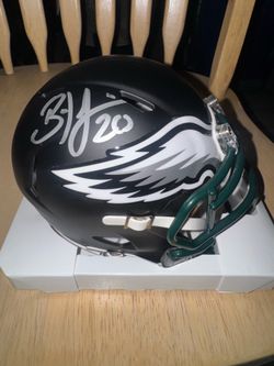 Brian Dawkins Signed Philadelphia Eagles Speed Mini Helmet JSA Witnessed COA