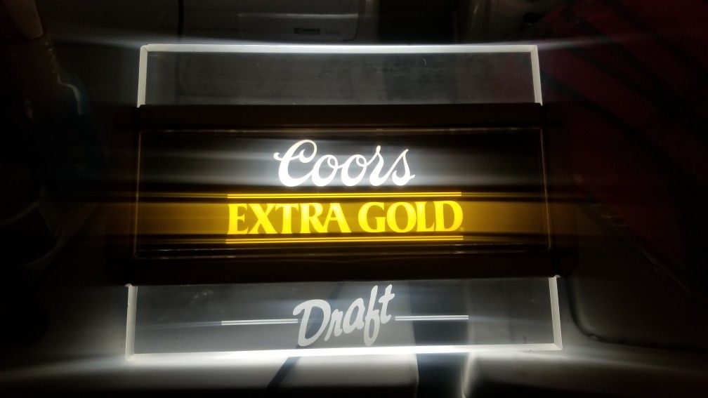 COORS Light Fixture for your Bar Or Man Cave