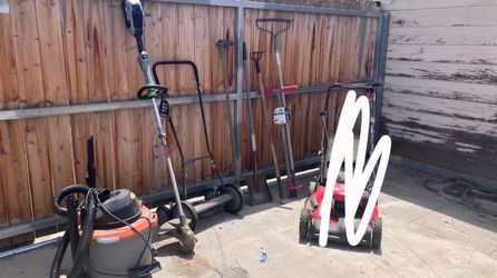 lawn garden tools lawnmower shop vac grass cutter weed whacker