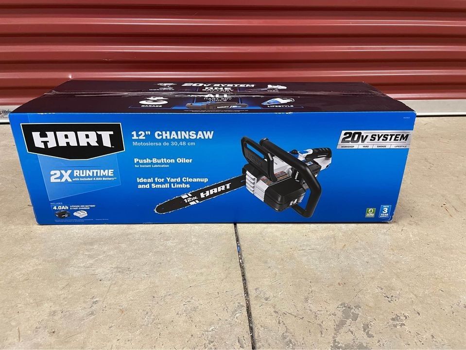 HART 20-Volt 12-Inch Cordless Chainsaw