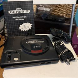 SEGA Genesis Console Not Working System  With Controller And Video Cable ,Manual