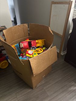 Box full of toys