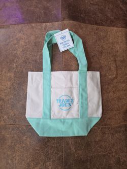 Trader Joe's Pastel Green Mini Tote