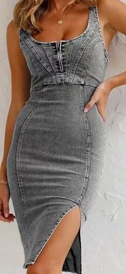 Jean dress sz medium