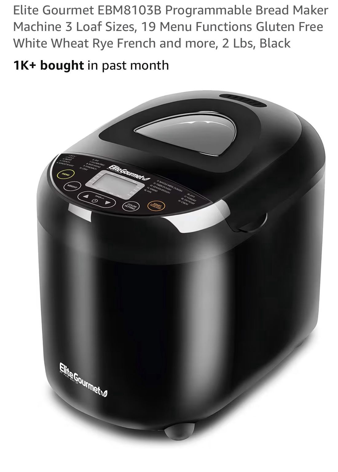 Bread Maker. Great Condition.  Clean 