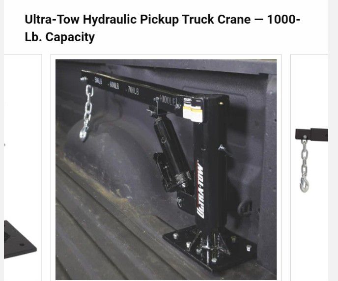 Ultra Tow Pick  Up Truck Hydraulic Crane