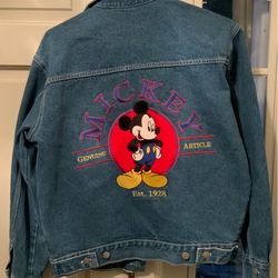 Vintage Mickey Unlimited by Jerry Leigh Denim Jacket Size S Genuine Article!