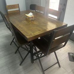 Metal frame Dining Table