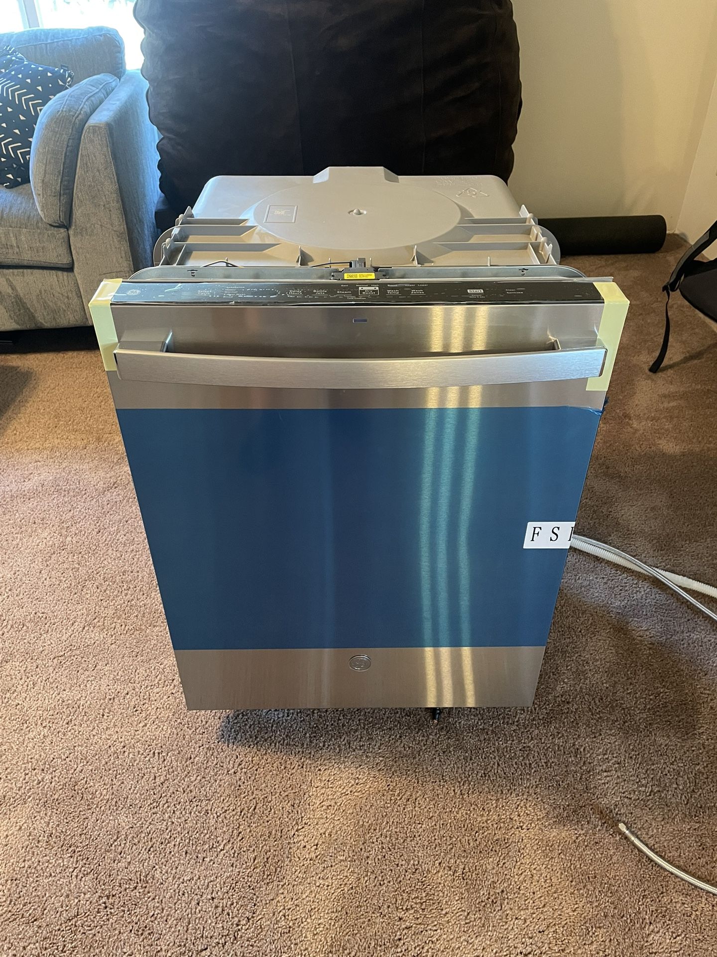 New GE Stainless Steel Dishwasher + Inlet Tube