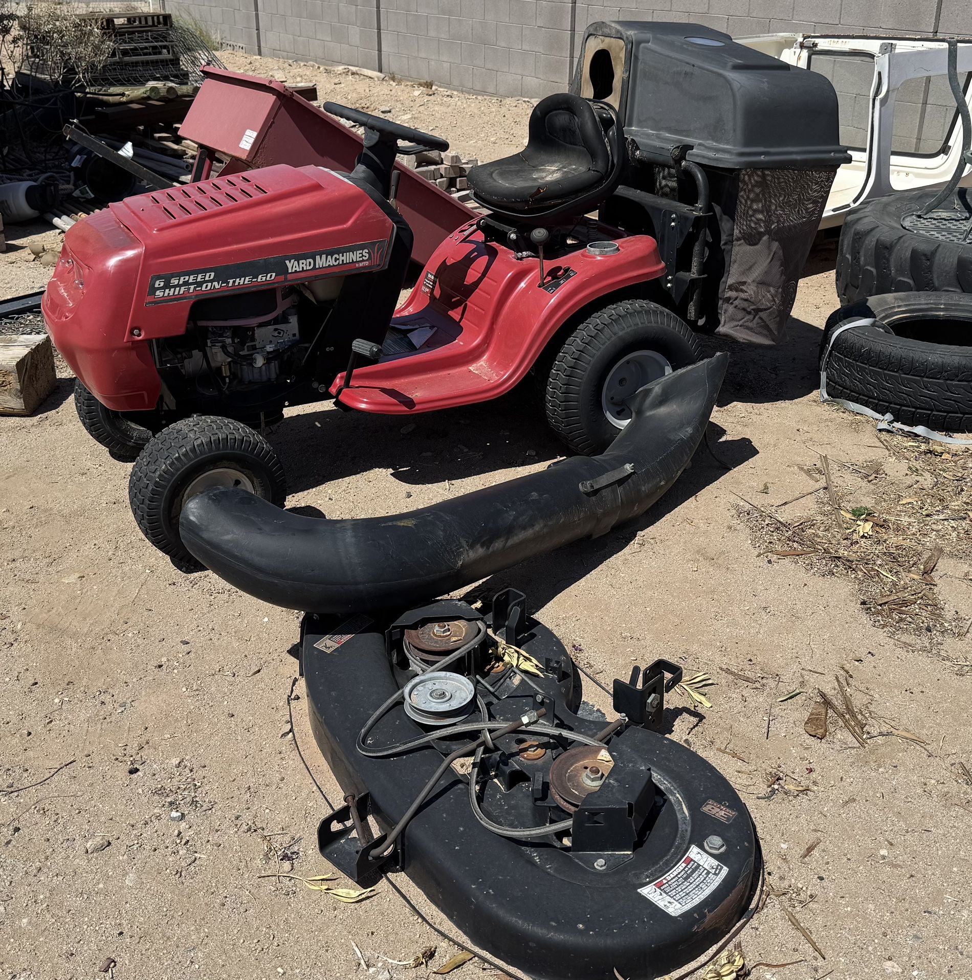 Lawn Tractor And Attachments 